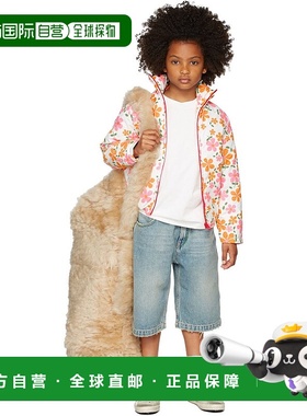 1h可退 潮奢 Erl 女童 白色 Floral 儿童羽绒夹克童装 ERL04KC002