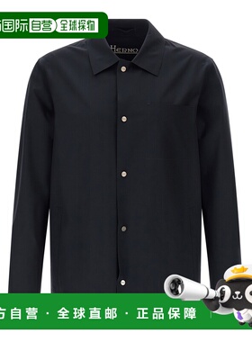 HERNO 男士衬衫 GI000318U12301SZ9294 SS2026 黑色