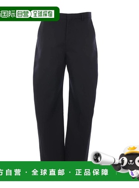 GIVENCHY 男士休闲裤 BM51LY14XM001 AW2025 黑色 腰带袢休闲裤