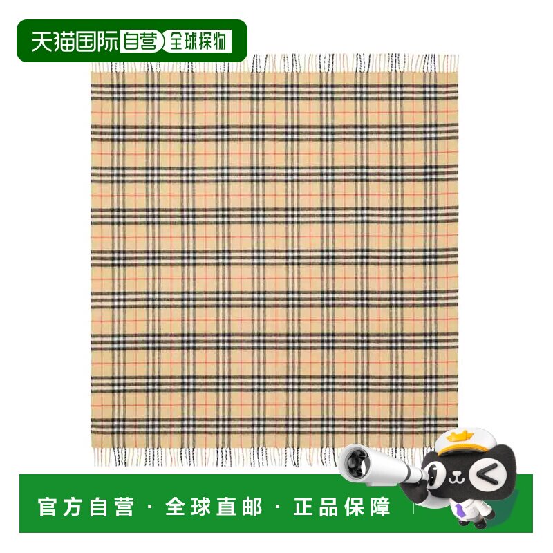 BURBERRY 毛巾沙滩巾 8117406B9368 SS2026 花色 Check Wool Baby
