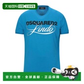 潮奢 舒适时尚 Dsquared2 男士 1h可退 blue蓝色 二次方 T恤