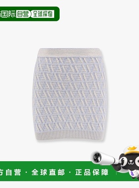 1h可退 潮奢 Fendi 芬迪 女士 羊毛迷你裙 FZQ764ATPL裙子半身裙