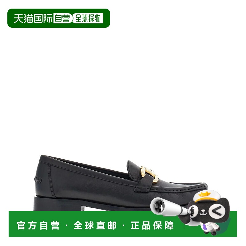 1h可退 SALVATORE FERRAGAMO 女士芭蕾乐福鞋 0769755NERO AW2025