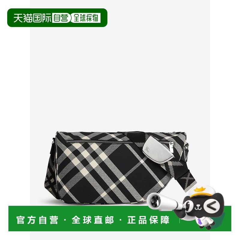 1h可退 BURBERRY 男士单肩包 8089304 AW2024 黑色 BURBERRY NYLO