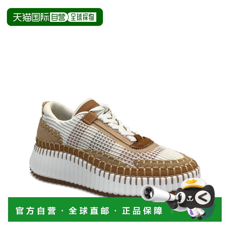 CHLOÉ 女士休闲鞋 CHC22S579Y0098273 SS2026 棕色 "NAMA" SNEAKE