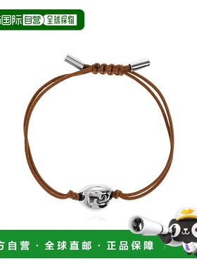 FENDI 男士手链手镯 7AJ971AMTZF1SCS AW2025 深棕色 Bracelet wi