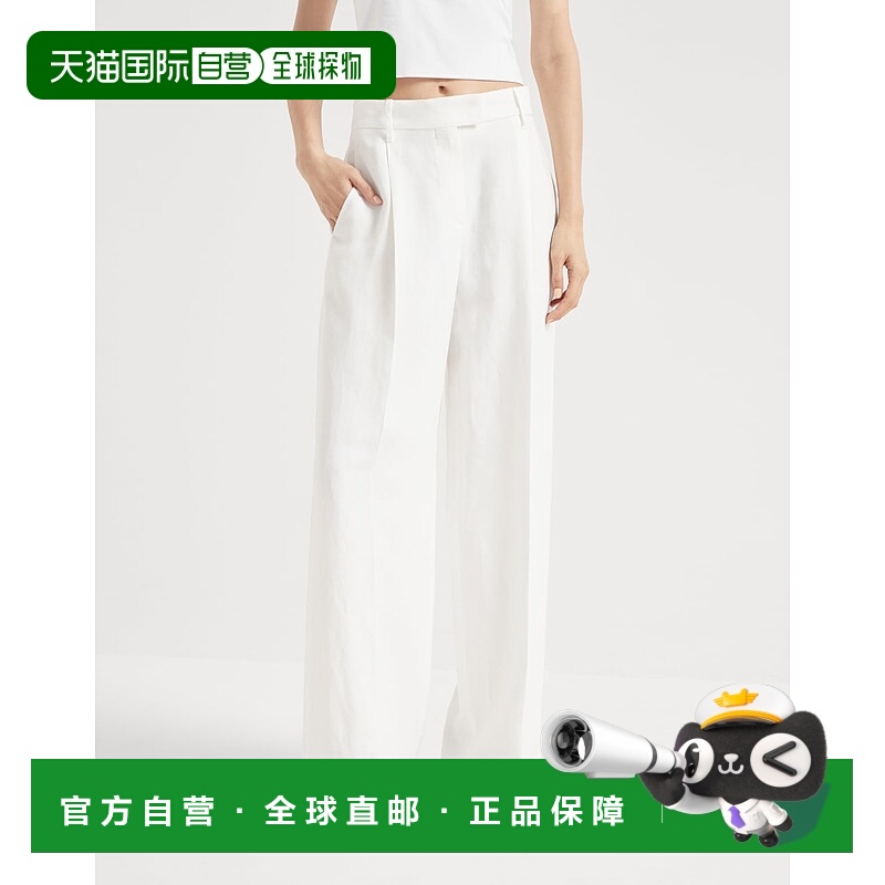 1h可退 BRUNELLO CUCINELLI 女士休闲裤 MH126P8884C600 SS2025