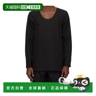 男士 黑色 T恤 SS2024 低圆领T恤 WDBL124151MBK WE11DONE