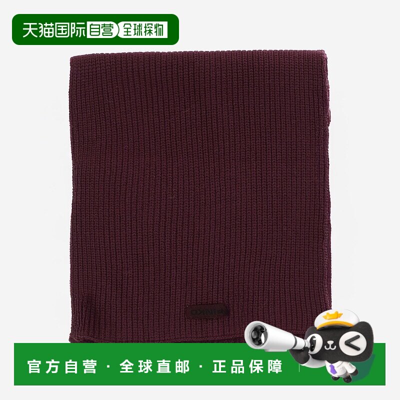 PINKO 女士围巾 105996A2Z4R57 AW2025 酒红色 羊毛羊绒围巾
