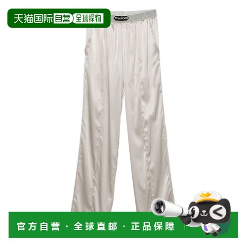 1h可退 TOM FORD 女士休闲裤 PAW397FAX881IG606 AW2025 灰色