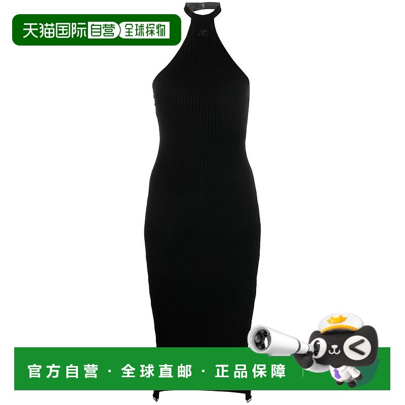 1h可退 潮奢 Courreges 女士 罗纹吊带连衣裙 123MRO185FI0021