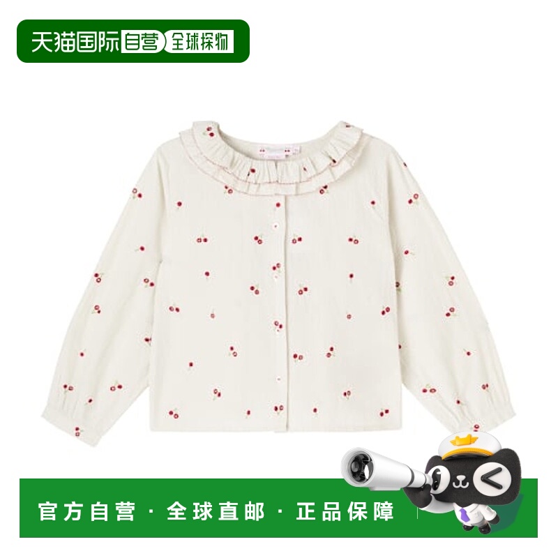 1h可退 潮奢 golden goose 女童 Jaffa 刺绣荷叶边棉质衫童装