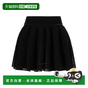 ALAIA 女士半身裙 AA9J2249K008A995 SS2025黑色百褶裙伞裙