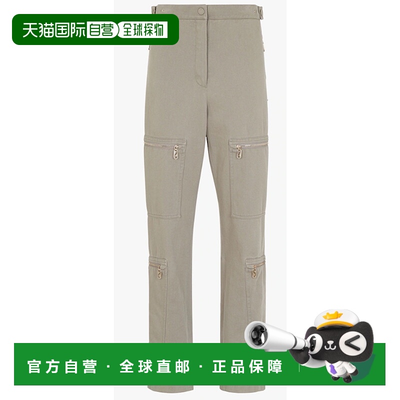 FENDI 女士休闲裤 FR6415AM34F1J7B SS2025 灰色 Trousers