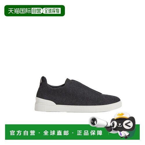 1h可退 Z ZEGNA 男士休闲鞋 LHPTWS5996ZCRB AW2025 黑色 徽标休