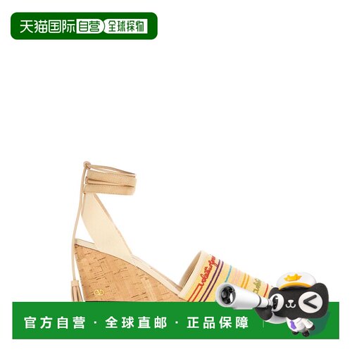 valentino华伦天奴女士高跟麻编鞋 【付后1h可退】坡跟鞋
