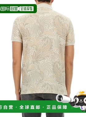 ETRO 男士T恤 MRMD0004AK573X0820 SS2025 白色 Polo Paisley Flo