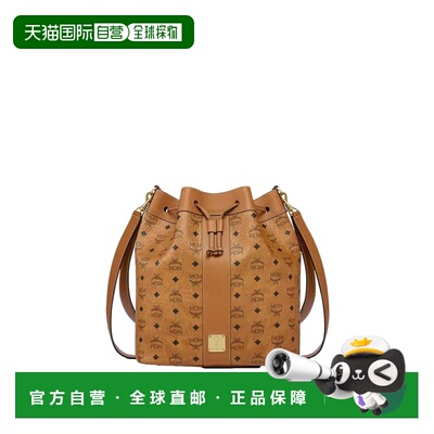 MCM 女士单肩包 MWDGSDU02CO001CO SS2026 棕色 Dessau drawstrin