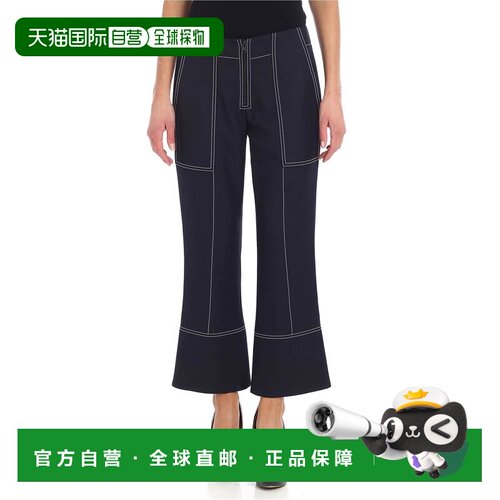KENZO 女士休闲裤 1PA1845HB76 AW2018 深蓝色 Blue stretch fabr