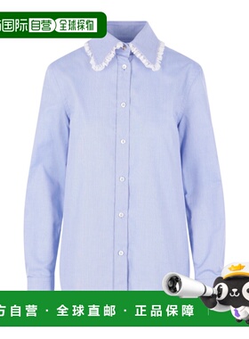 VALENTINO 女士衬衫 BAB885A1A198 SS2026 蓝色 长袖衬衫