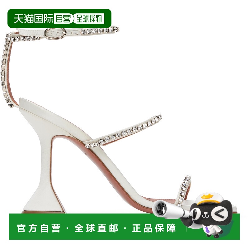 1h可退 潮奢 Amina Muaddi 女士 白色 Gilda 凉鞋 GILDASANDALSAT