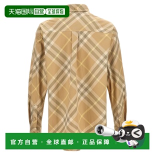 BURBERRY 男士衬衫 8082194FLAX SS2024博柏利 红色