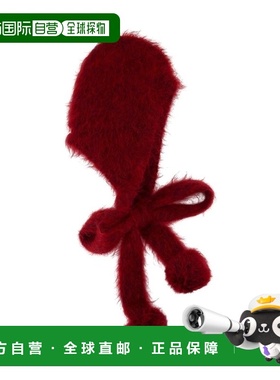 1h可退 潮奢 Acne Studios 艾克妮 女士 红色 Mohair Earflap 兜