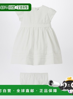 1h可退 潮奢 il gufo 女童 白色裤裙式粘胶纤维府绸连衣裙童装 P2