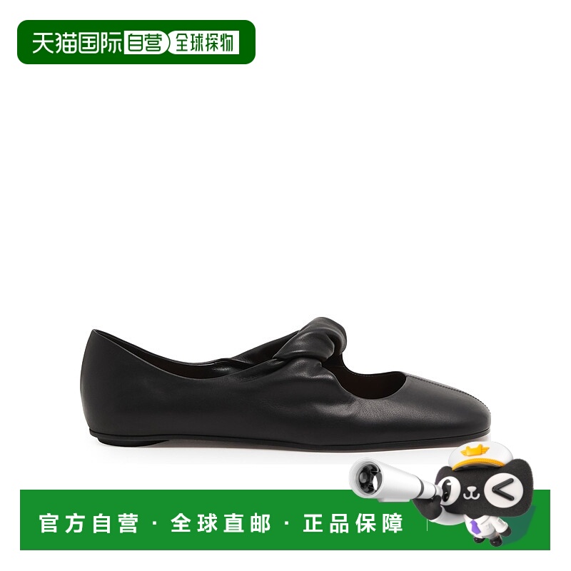 1h可退 ALEXANDER MCQUEEN 女士芭蕾乐福鞋 AMQ8692UBLACK SS2025