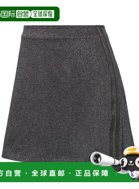 ADIDAS 女士半身裙 KS7793 SS2026 灰色 LUREX® 迷你半身裙