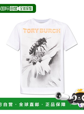 1h可退 TORY BURCH 女士T恤 1710270965 AW2025 白色 T-shirt wit