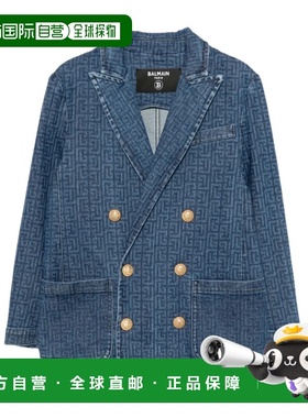 BALMAIN 女童夹克 BX2R04D0038620BL AW2025 蓝色 长袖外套