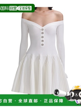 1h可退 SELF-PORTRAIT 女士连衣裙 SS25015SW SS2025 白色 长袖连