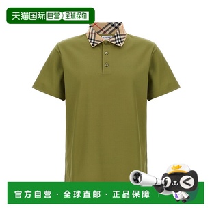 AW2025 BURBERRY 8110946ESTATE POLO衫 博柏利绿色 男士