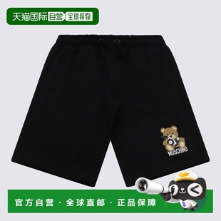 SS2025 HUQ02ALCA1960100 黑色 男童短裤 MOSCHINO