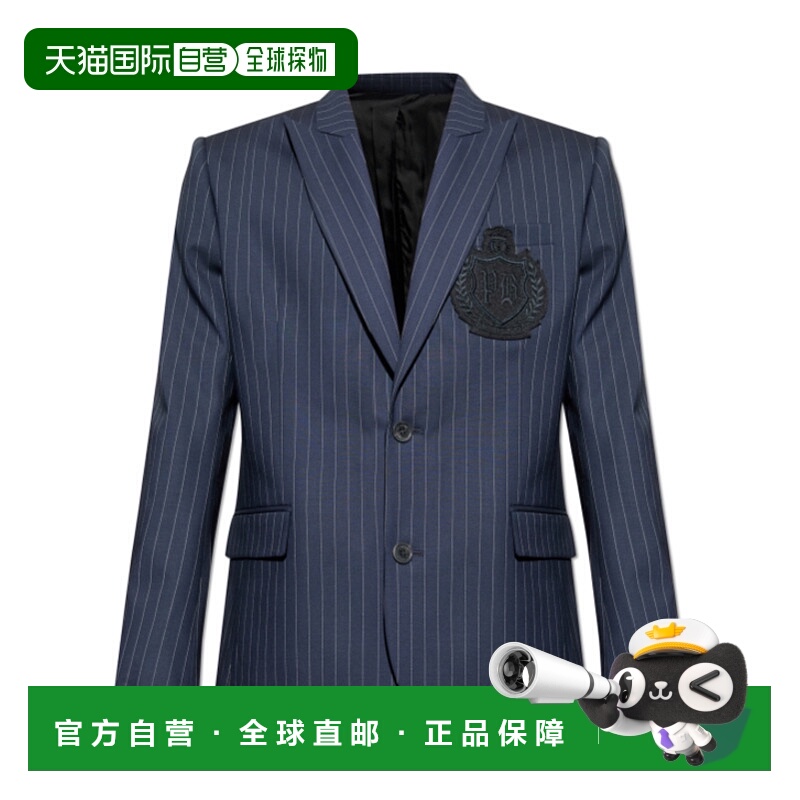 1h可退 BALMAIN 男士西服 FH0SI815WD25SAJ AW2025 蓝色 长袖西装