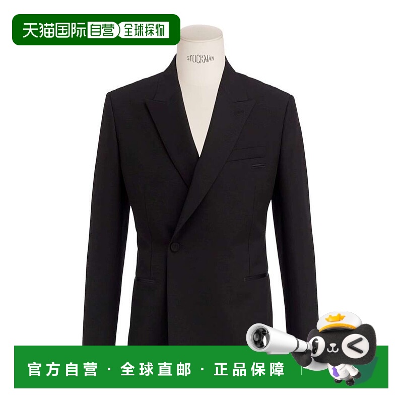 1h可退 DIOR 男士西服 543C202A1010C900 AW2025 黑色 长袖西装外
