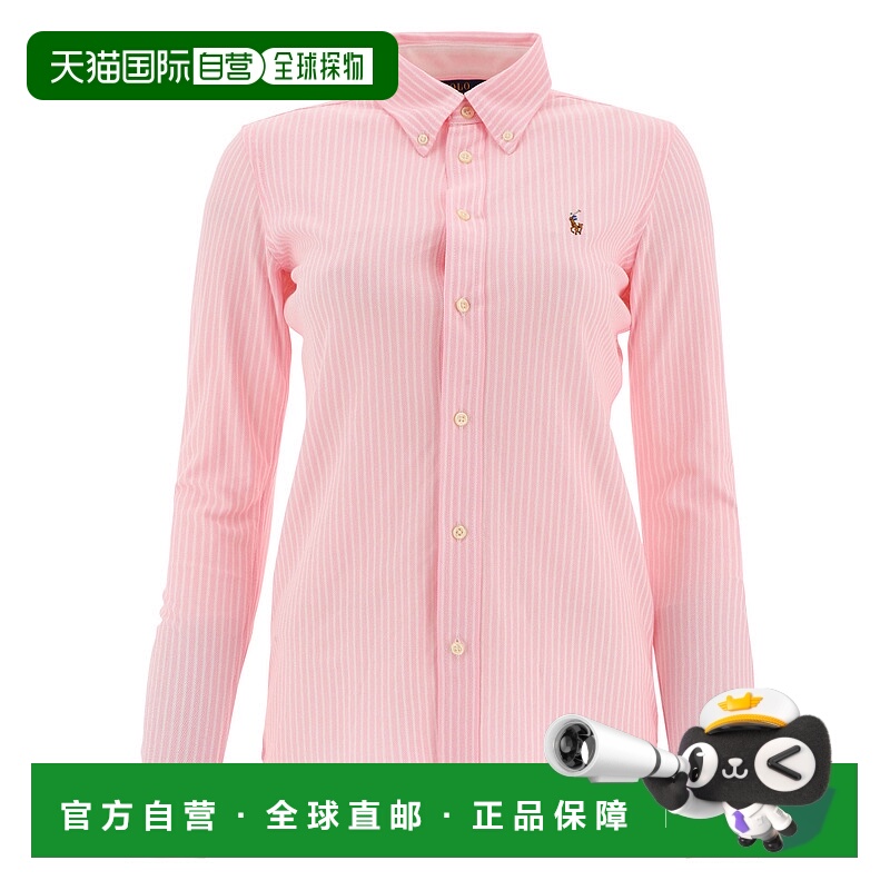 1h可退 POLO RALPH LAUREN 女士衬衫 211664416001CARMELPINKWHIT