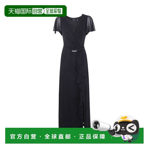 RALPH LAUREN 女士连衣裙  253909447001 AW2025黑色长裙