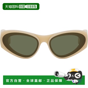1h可退 潮奢 LOEWE 罗意威 女士 米色 Front Lenses Cateye 太阳