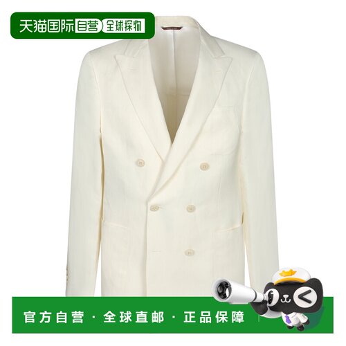 Canali 男士西服套装 AX0315624474HS001 AW2026 白色西装