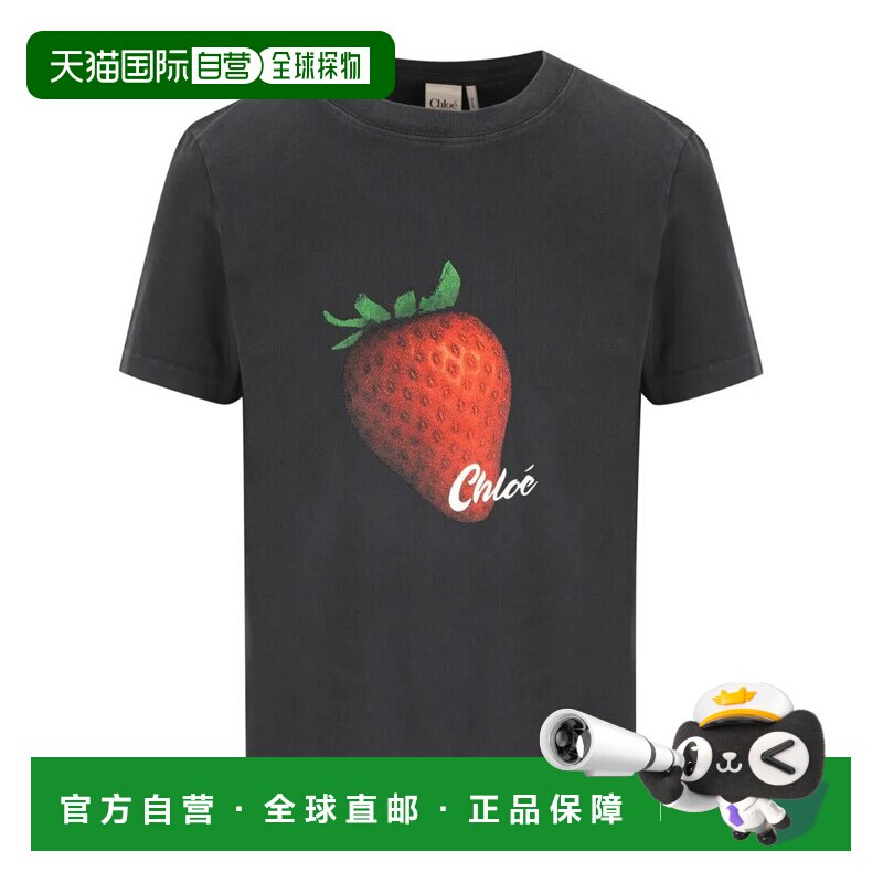 CHLOÉ 女士T恤 CH26AJH08289070 AW2026 黑色 Cotton T-shirt图片