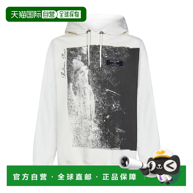 1h可退 BALMAIN 男士针织毛衣 BH0JT046GD19GPD AW2023 白色