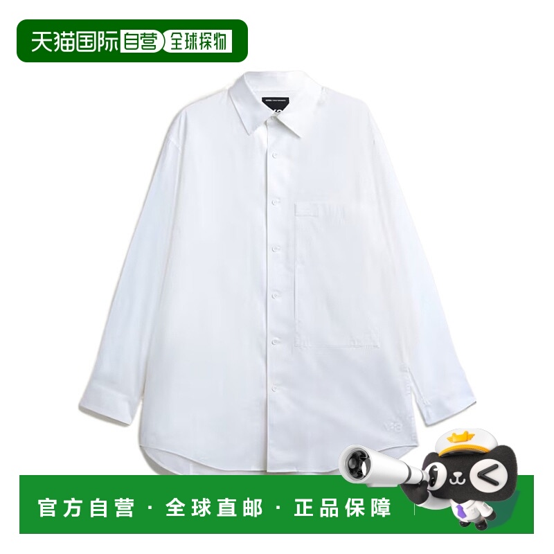 1h可退 Y-3 男士衬衫 KB4599 AW2025 白色 运动棉质衬衫