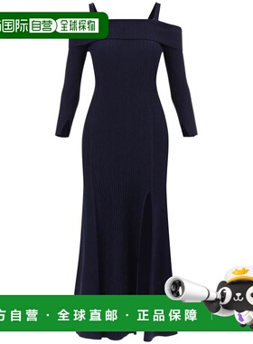 GANNI 女士连衣裙 K1989683 AW2023 黑色 Ganni long knitted off