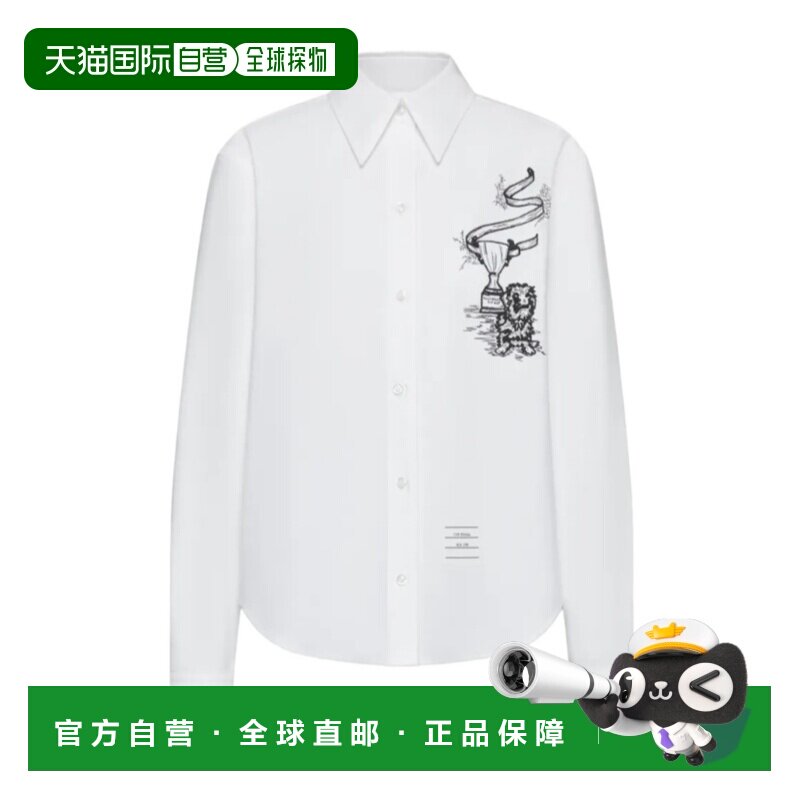 THOM BROWNE 女士衬衫 FLL215EE1528100 SS2026 白色 - 天猫国际探物中国香港出品