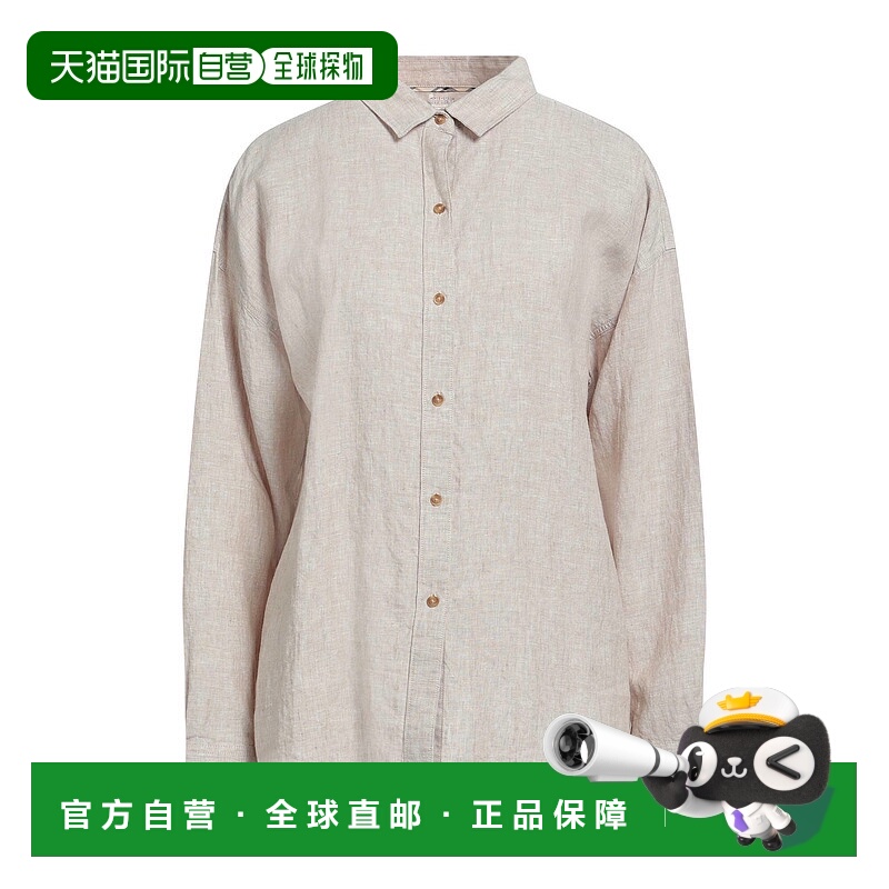 1h可退 潮奢 Barbour 巴伯尔 女士 亚麻衬衫 beige米色 舒适时尚