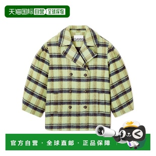 AW2025 W0992558 绿色 女士外套 GANNI