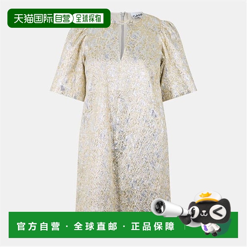 1h可退 潮奢 GANNI 甘尼 女士 Min Drs Ld99 泡泡纱连衣裙