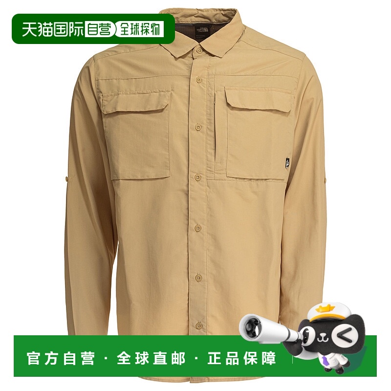 1h可退 THE NORTH FACE 男士衬衫 NF0A4T184FS1 SS2025 浅棕色